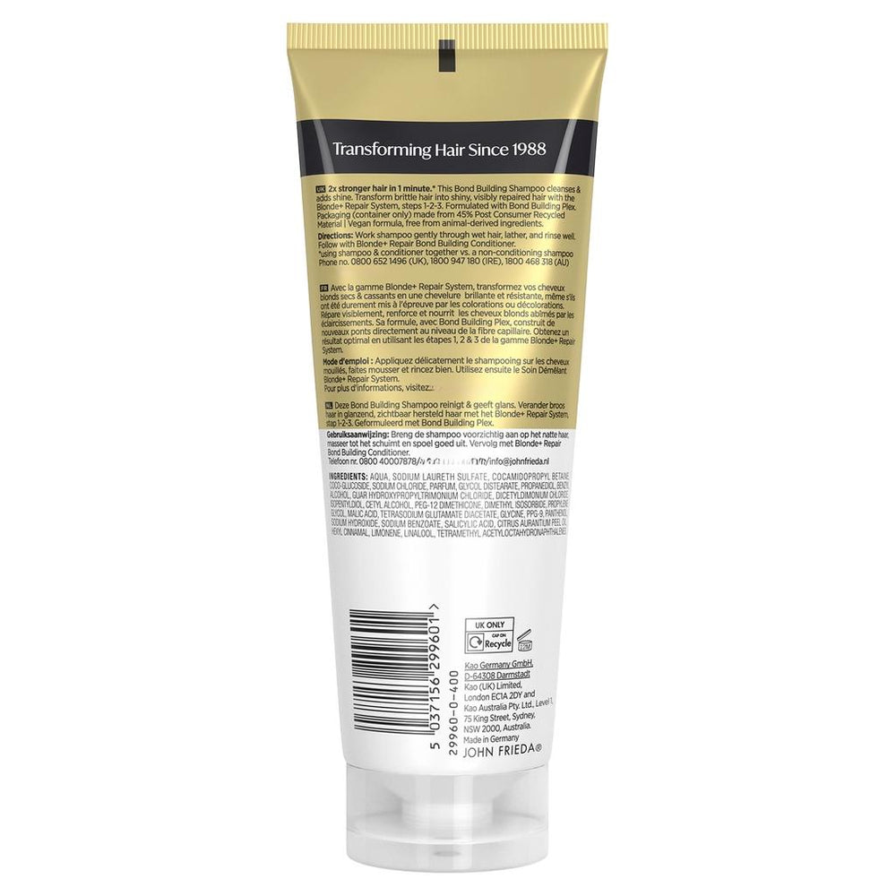 John Frieda Blonde+ Repair Shampoo for Stronger Hair 250ml