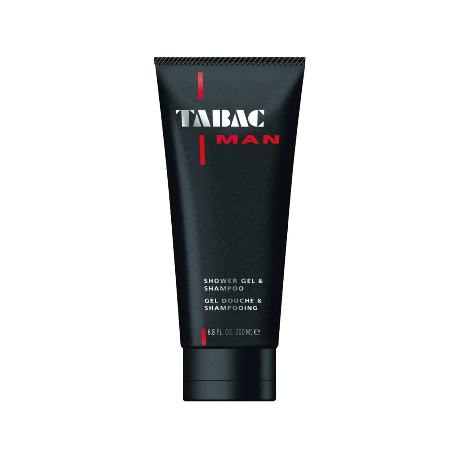 Tabac Man 2-in-1 Shower Gel and Shampoo for Men - 6.76 fl oz, Simplifies Grooming Routine Tabac Man 2-in-1 Shower Gel & Shampoo - 6.76 fl oz 2-in-1 shower gel and shampoo, men's grooming products, Tabac Man shower gel, travel-sized hygiene products, multi-purpose shower products for men, men's hygiene, simplified grooming, travel essentials, men's personal care, shower gel for men, shampoo for men, 2-in-1 hygiene products
