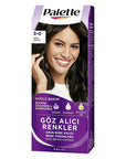 Palette Hair Dye - 3-0 Dark Brown with Keratin & Nourishing Oils for Vibrant Color Palette Dark Brown Hair Dye with Keratin - Vibrant & Nourishing hair dye, dark brown hair color, nourishing hair dye, intense pigment hair color, keratin hair dye, Palette hair products, hair care, hair coloring, dark brown hair dye, vibrant hair color, long-lasting hair color