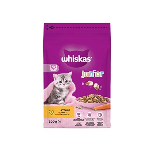 Whiskas Chicken Flavor Dry Kitten Food - 300g - Complete Nutrition for Growth, Healthy Vision & Coat Whiskas Chicken Kitten Food: Healthy Growth & Vision kitten food, dry kitten food, chicken kitten food, Whiskas kitten food, kitten food for growth, complete kitten nutrition, healthy kitten food, best kitten food, affordable kitten food, kitten food with chicken, cat food, pet food, kitten diet, feline food, chicken flavor, urinary health, vision support, healthy coat, skin health, fiber, natural food, no a