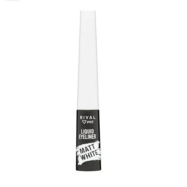 Rival Loves Me Liquid Eyeliner Likit 04 White - High Coverage, Precise Application for Intense Eye Looks Rival Loves Me Liquid Eyeliner - Precise & High Coverage Liquid Eyeliner, White Eyeliner, High Coverage Eyeliner, Cosmetic Eyeliner, Makeup for Eyes, Eye Makeup, Makeup Essentials, Beauty Products, Cosmetics, Makeup Tools, Eye Enhancement, Fashion Makeup, Artistic Makeup