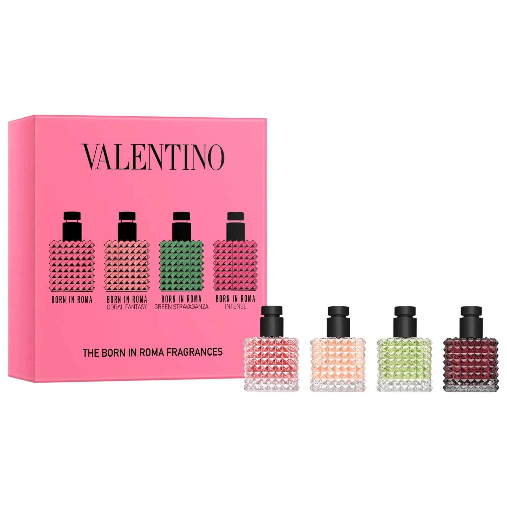 Mini Donna Born in Roma Fragrance Discovery Set - 4 Fragrances, Travel-Sized Perfume Sampler for Women Born in Roma Fragrance Discovery Set - 4 Travel-Sized Perfumes Born in Roma fragrance set, mini fragrance set, fragrance discovery set, women's perfume sampler, travel-sized fragrances, perfume gift set, fragrance sampler, Born in Roma perfume, women's fragrance, gift for her, fragrance lover, travel perfume