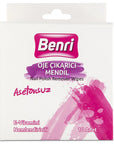 Benri Acetone-Free Nail Polish Remover Wipes Travel Pack 10 Wipes