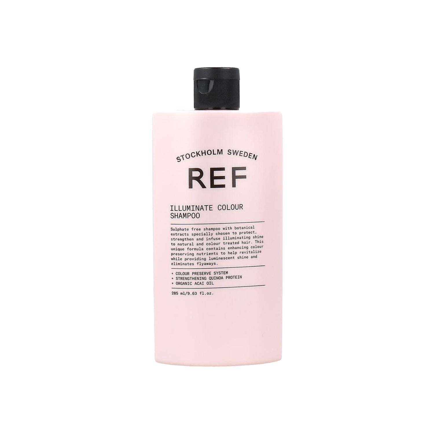 REF Illuminate Colour Enhancing Shampoo for Vibrant Hair Colour - 285ml REF Illuminate Colour Enhancing Shampoo - 285ml colour enhancing shampoo, hair colour maintenance, coloured hair care, hair shampoo, REF Illuminate, colour vibrancy, hair care, colour protection, salon quality, vibrant hair colour, long-lasting colour, gentle shampoo, coloured hair shampoo, promotional offer, limited time offer, 285ml, hair colour enhancement