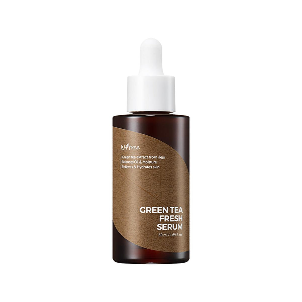 Isntree Green Tea Extract Brightening Serum 50ml - Natural Skincare, Dermatologically Tested, Moisturizing & - Face Serum