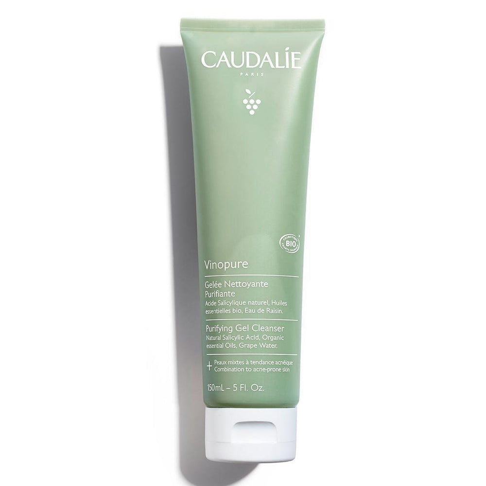 Caudalie Purifying Gel Cleanser - Vegan, Natural Face Cleanser for Acne-Prone Skin, Dermatologically Tested, 5.07 - Cleanser
