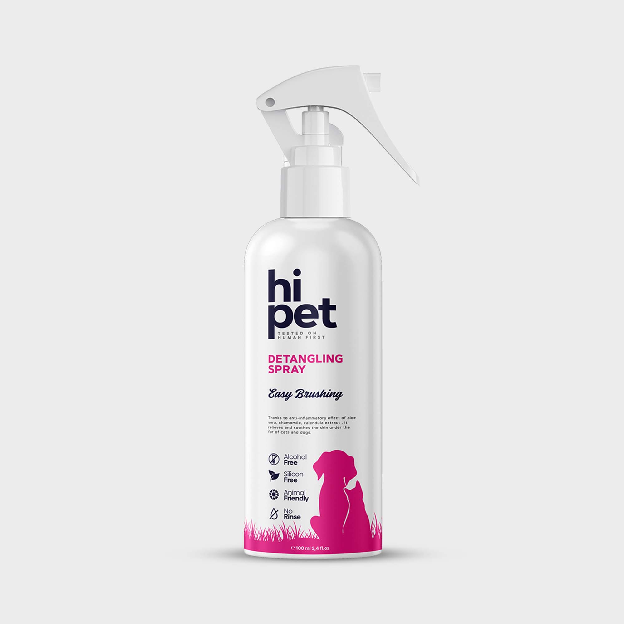 HiPet Detangling Easy-Brush Spray for Dogs and Cats