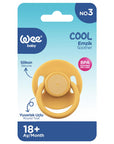 Wee Baby Cool Silicone Baby Pacifier for 18 Months Old - Round Tip, Orthodontic Design - Baby Care