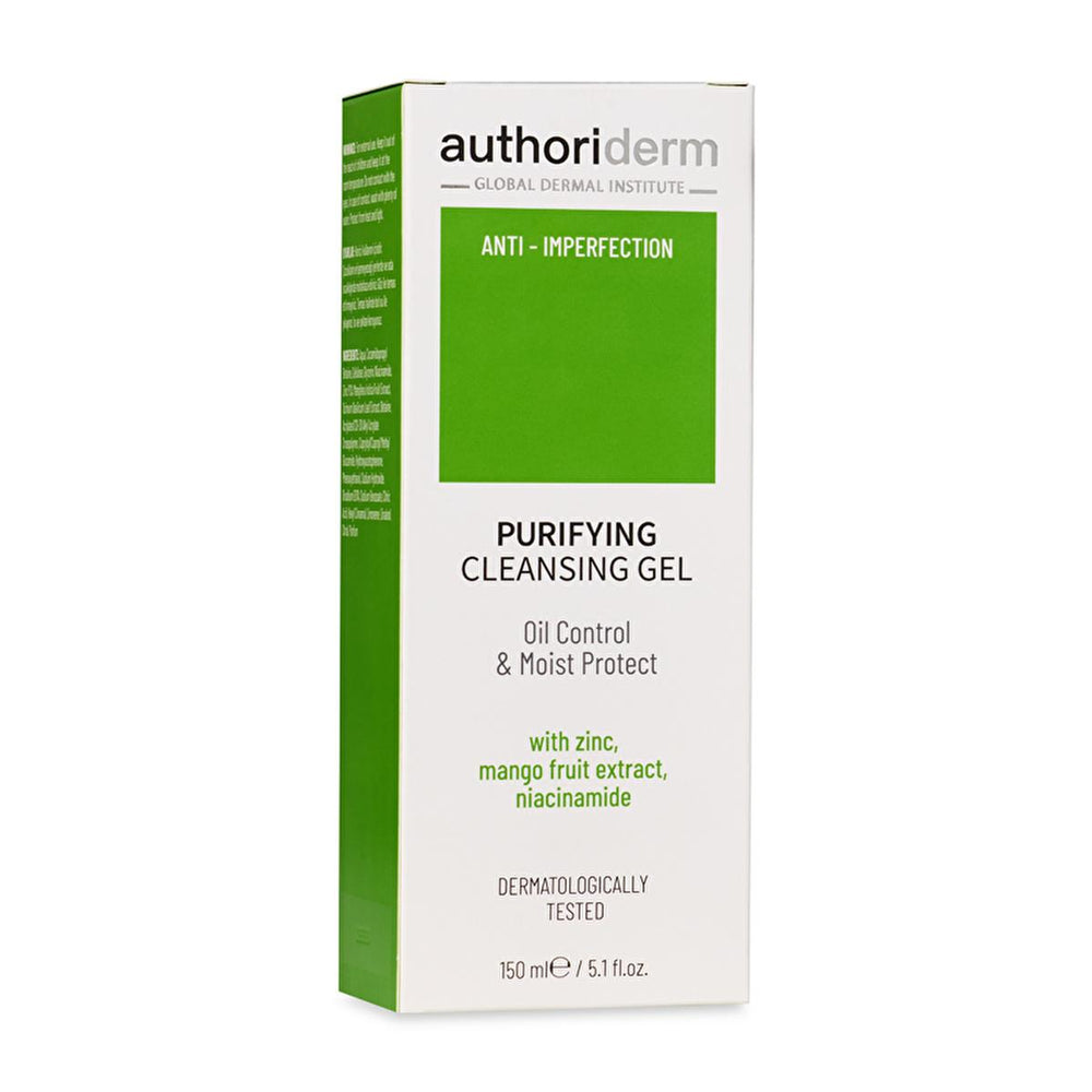 Authoriderm: Gentle Cleansing Gel for Oily & Combination Skin - Control Shine, Minimize Pores, Purifying Facial Wash, Reduce Sebum - 150ml Authoriderm Cleansing Gel: Oily Skin? Control Shine & Purify! cleansing gel for oily skin, facial cleanser for combination skin, shine control cleanser, purifying facial wash, sebum control cleanser, gentle face wash oily skin, Authoriderm cleansing gel, oil control face wash, pore cleansing gel, face wash for oily and acne prone skin, facial cleanser, oily skin care, co