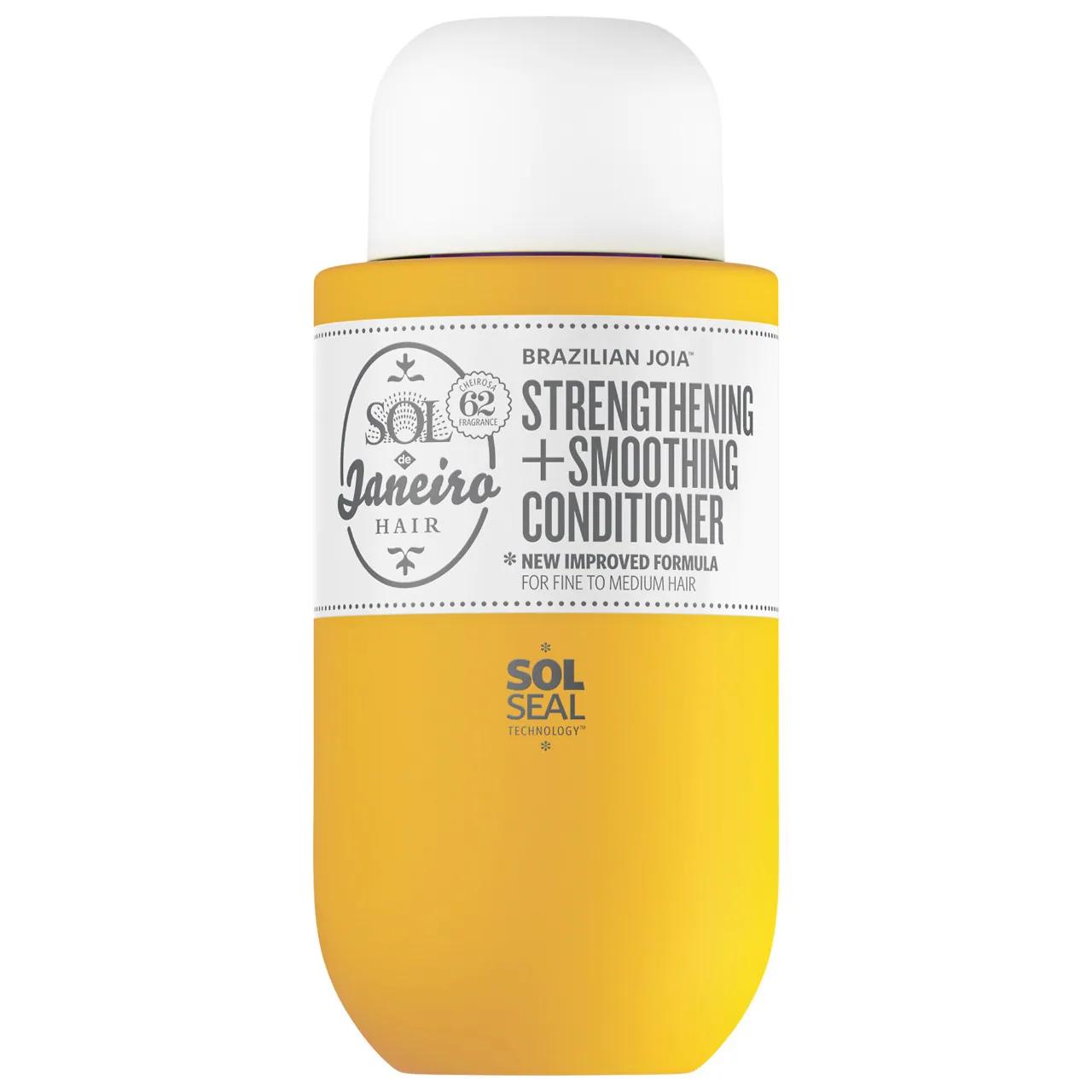 Brazilian Joia Strengthening + Smoothing Conditioner: Repair, Hydrate & Fight Frizz - Vegan, Cruelty-Free Hair Damage Repair with Cheirosa '62 Scent Brazilian Joia Conditioner: Repair & Smooth Frizzy Hair Brazilian Joia Conditioner, hair strengthening conditioner, smoothing conditioner for frizzy hair, vegan hair repair conditioner, cruelty-free hair conditioner, frizz control conditioner, hair damage repair, Cheirosa '62 fragrance hair, sulfate free conditioner, hair conditioner for fine hair, conditioner,