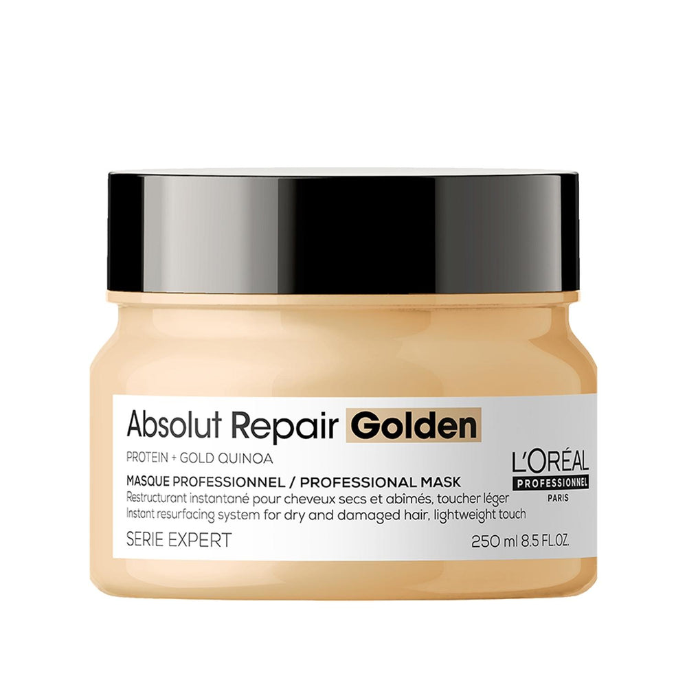 Loreal Professionnel Paris Hair Repair Mask - 250ml Gold-Infused Treatment for Damaged Hair - Hair Mask