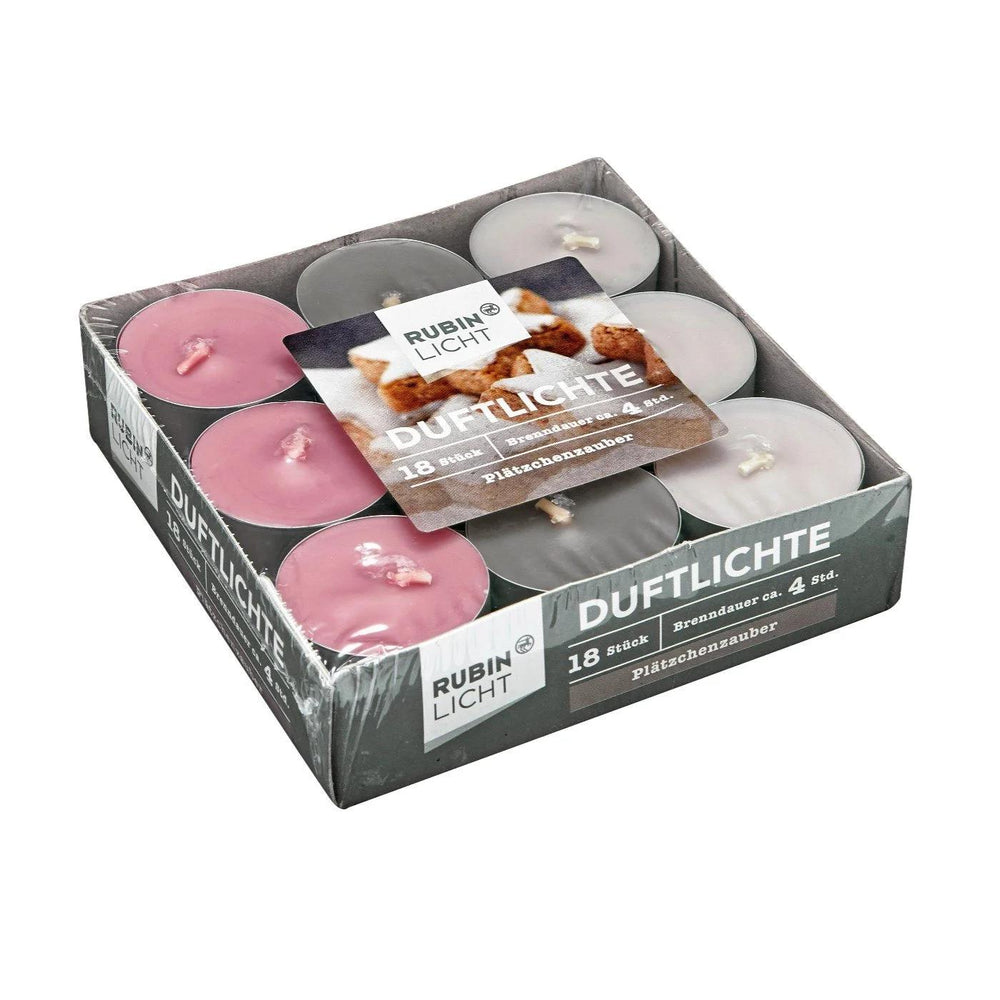 Rubin Licht Scented Tealight Candles Cookie Charm 18 Pack