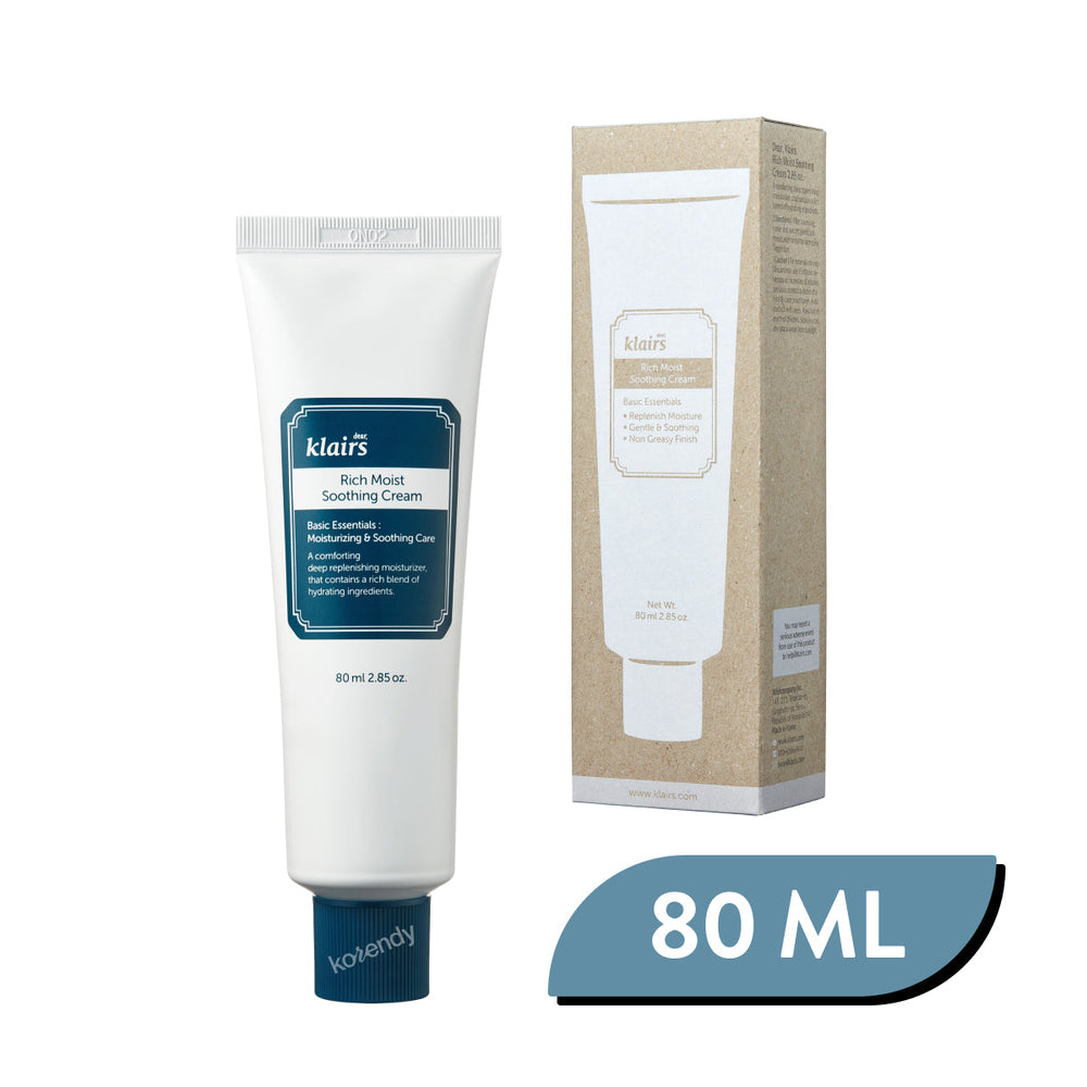 Klairs Rich Moist Soothing Cream Hydrating Moisturizer 80ml