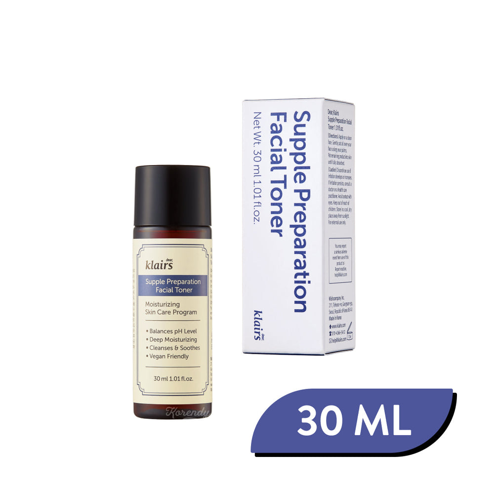Klairs Supple Preparation Facial Toner Hydrating pH Balance 30ml