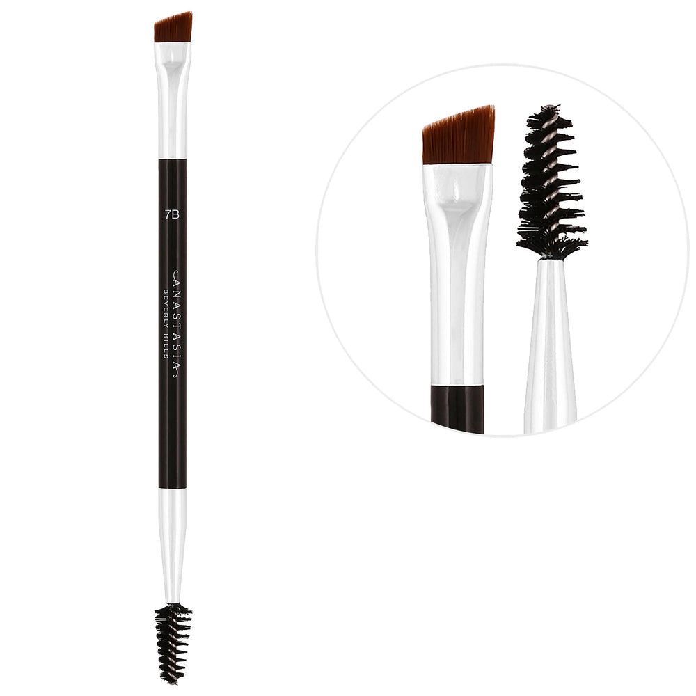 Anastasia Beverly Hills Dual-Ended Angled Powder Eyebrow Brush 7B - Precise Brow Grooming Tool Anastasia Beverly Hills 7B Eyebrow Brush for Precise Grooming eyebrow brush, makeup brush, dual-ended brush, brow grooming tool, Anastasia Beverly Hills, brow products, makeup tools, beauty essentials, cosmetic brushes, precision grooming, natural finish, brow care, beauty products