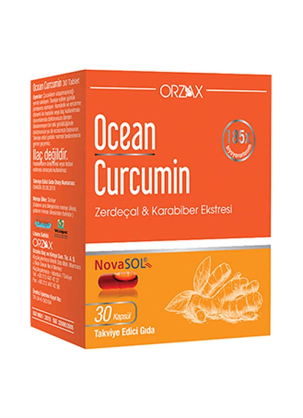 Ocean Curcumin Dietary Supplement - 30 Capsules with Curcuminoid & Black Pepper Extract for Anti-Inflammatory Support - image 4
