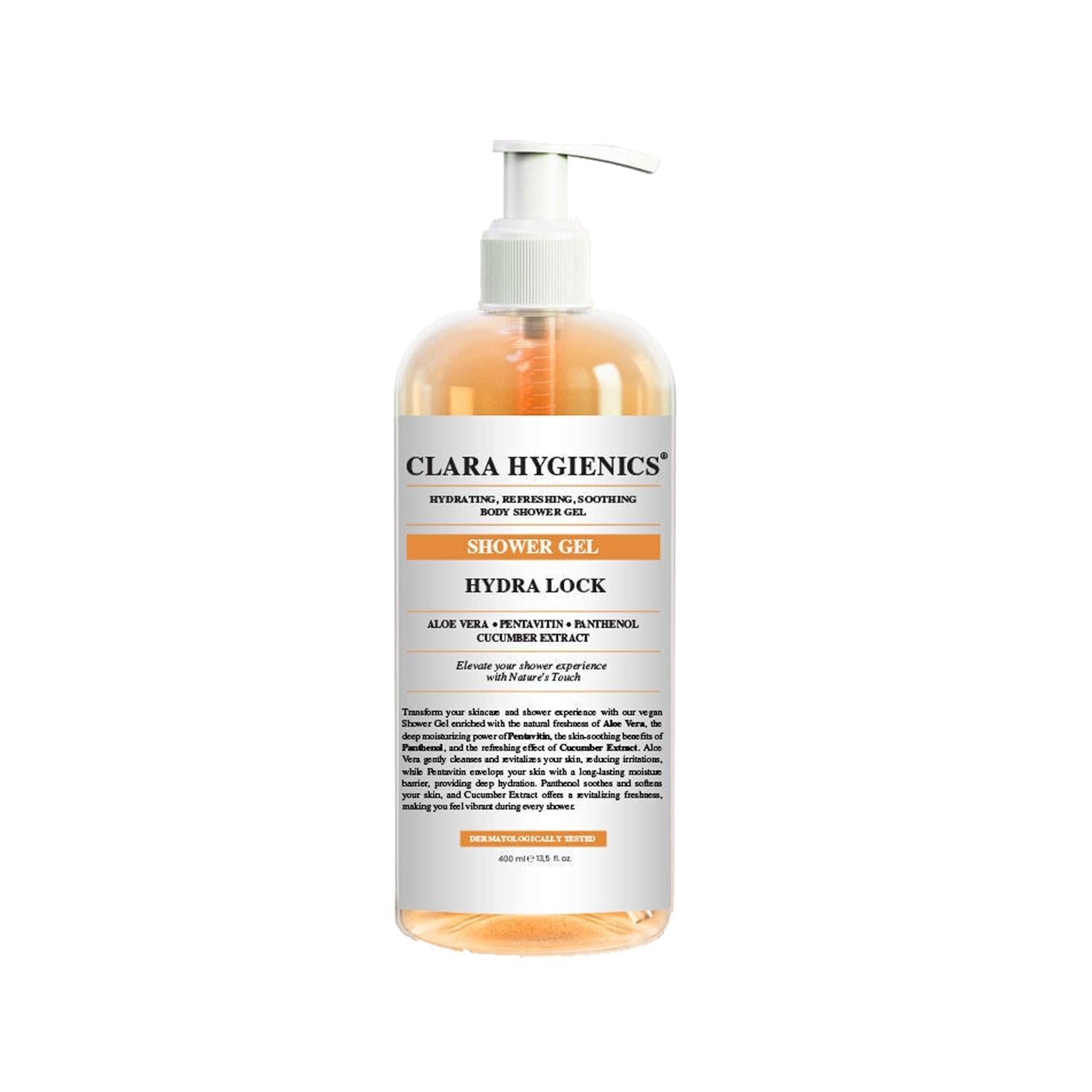 Clara Hygienics Vegan Face and Body Shower Gel - Moisturizing, Soothing, and Refreshing - 13.53 fl oz Clara Hygienics Vegan Shower Gel - Moisturizing & Soothing Vegan shower gel, Face and body wash, Moisturizing body wash, Soothing body gel, Hydrating face and body cleanser, Vegan personal care, Sensitive skin care, Gentle cleansing, Hydrated skin, Skincare, Personal care products, Vegan skincare, Natural body wash, Refreshing shower gel