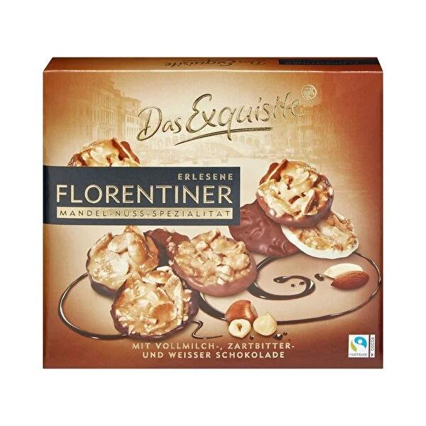 Dex Cikolata Florentiner: Gourmet Almond Hazelnut Chocolate Box - Milk, Dark & White Chocolate - The Perfect Specialty Chocolate Gift Dex Cikolata Florentine: Gourmet Chocolate Almond Hazelnut Treat chocolate florentine, almond hazelnut chocolate, gourmet chocolate, milk dark white chocolate, specialty chocolate, chocolate gift, Dex Cikolata, almond chocolate, hazelnut chocolate, milk chocolate, dark chocolate, white chocolate, gift, sweet treat, gourmet, specialty, dessert, almonds, hazelnuts, 150g, chocol