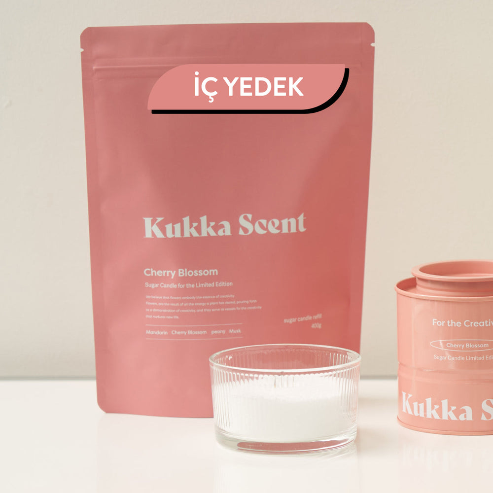 Kukka Scent Cherry Blossom Sugar Candle Pearl Wax 250g