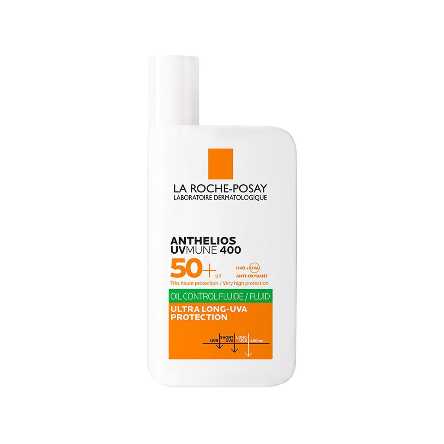 La Roche Posay Anthelios Uvmune 400 Oil Control Fluid Spf 50+ Sunscreen Fluid - Protects from UV Rays &amp; Controls Oil - 50ml La Roche Posay Anthelios Uvmune 400 Oil Control Fluid Spf 50+ sunscreen, SPF 50+, oil control, La Roche Posay Anthelios, UV protection, dermatologically tested, sensitive skin, matte finish, sun care, skin protection, summer essentials, skincare, La Roche Posay, facial sunscreen