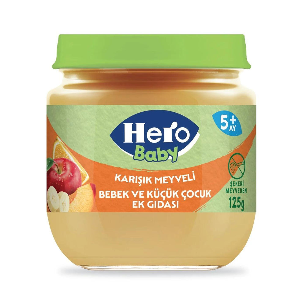 Hero Baby Mixed Fruit Puree Jar for Infants 125g