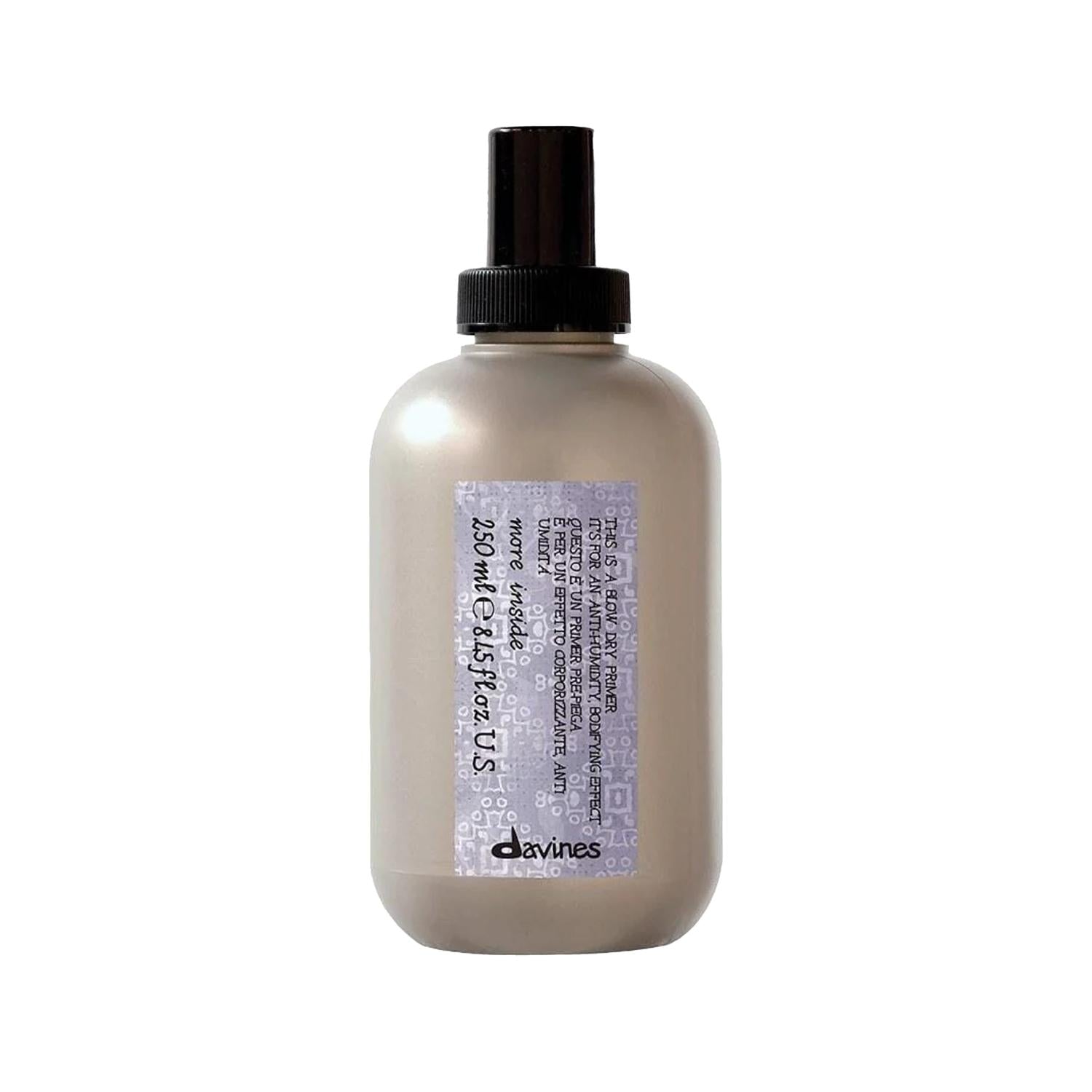 Davines More Inside This Is A Blow Dry Primer Naturel Shine 250ml - Hair Care Blow Dry Spray for Shine &amp; Easy Styling Davines Blow Dry Primer for Shine &amp; Easy Styling Blow Dry Primer, Hair Primer, Davines More Inside, Naturel Shine, Hair Care Products, Blow Dry Spray, Hair Shine, Easy Styling, Professional Hair Care, Salon Quality, Hair Care Routine, Shine Enhancement, Healthy Hair, Hair Styling Products