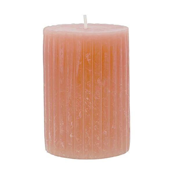 Rubin Licht Rustic Peach Candle - 3.94 x 2.68 inches, 44 Hour Burn Time Rubin Licht Rustic Peach Candle - 44 Hour Burn Rustic candle, Peach candle, Long burn candle, Decorative candle, 100x68 mm candle, Home decor, Rustic aesthetic, Soothing ambiance, Long-lasting light, Candle, 44-hour burn time, Peach-colored decor, Rustic-themed interiors
