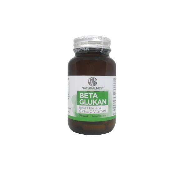Naturalnest Beta Glucan Immune System Support Supplement - 30 Capsules with Vitamin C & Zinc - Face Serum