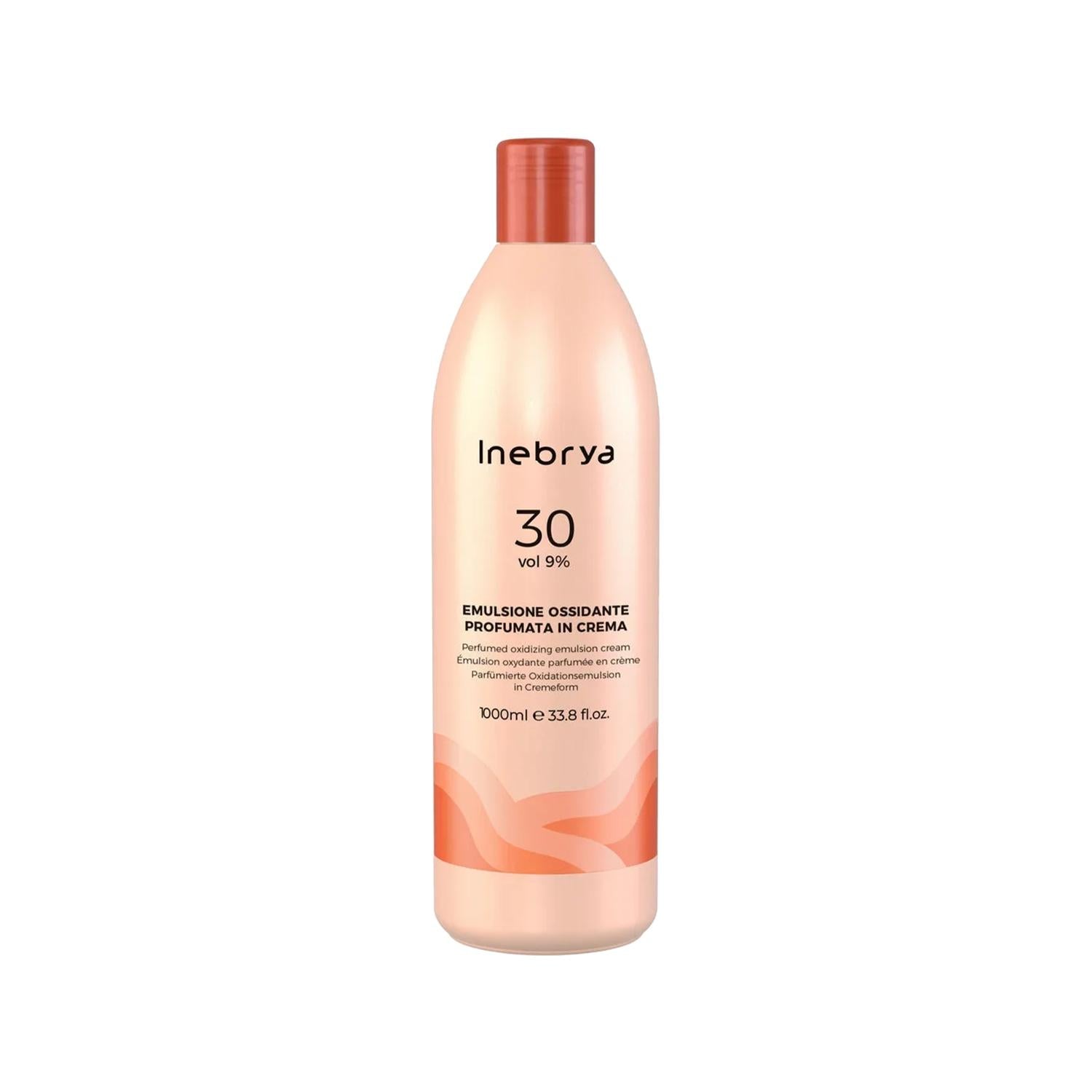 Inebrya Hair Developer - 30 Volume Cream Oxidant for Professional Hair Coloring & Bleaching (1000 ml) Inebrya 30 Volume Cream Oxidant for Hair Coloring hair developer, cream oxidant, 30 volume developer, Inebrya Color, hair bleaching product, professional hair care, bulk hair developer, hair coloring, hair bleaching, professional hairstylist, hair care products