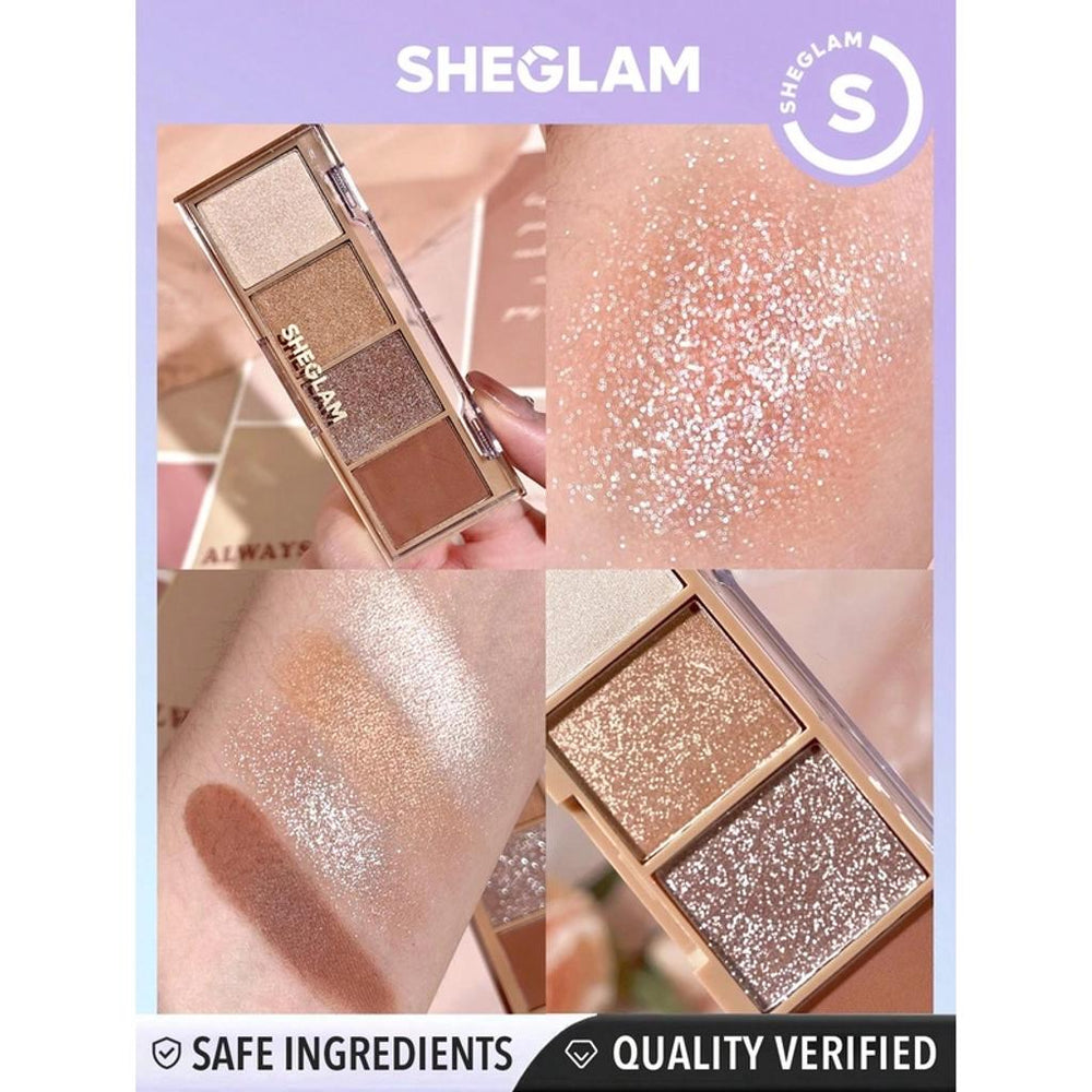 Sheglam Essential Quad Eyeshadow Palette in Veil 4.5g