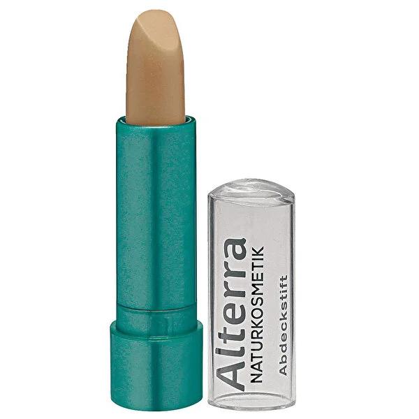 Alterra Organic Concealer Stick - Natural Blemish Coverage, Vegan & Dermatologically Tested Alterra Organic Concealer - Natural Blemish Coverage organic concealer stick, natural concealer, blemish concealer, vegan concealer, dermatologically tested concealer, concealer for sensitive skin, Alterra concealer, organic jojoba oil concealer, pomegranate extract concealer, non-comedogenic concealer, concealer, organic makeup, natural makeup, vegan makeup, sensitive skin, blemish coverage, redness coverage, spot t