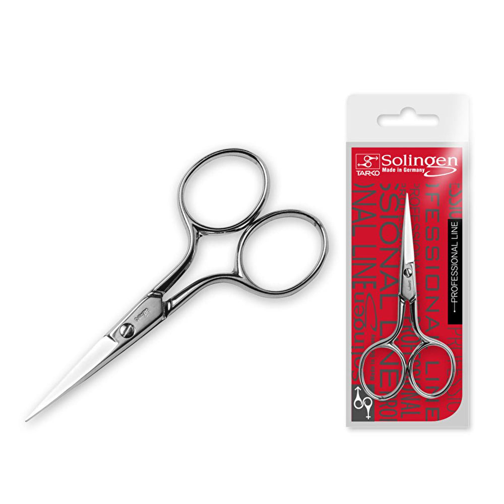 Solingen Eyebrow Scissors 2136 - Precision Grooming Tool for Shaping and Trimming Eyebrows - Eyebrow Pencil