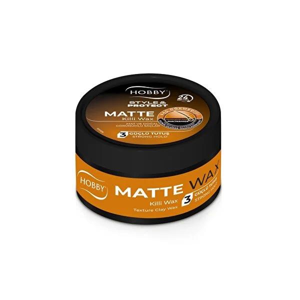 Hobby Mat Hair Wax - Strong Hold Styling with Activated Charcoal, 24-Hour Lasting Hobby Mat Hair Wax - Strong Hold with Activated Charcoal hair wax, long-lasting hair styling, activated charcoal hair care, strong hold styling product, 24-hour styling, hair care products, styling wax, men's grooming, hair styling products, beauty products, cosmetics