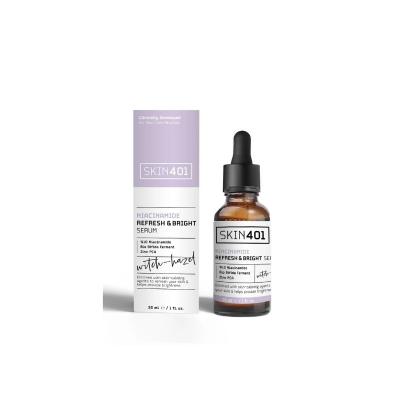 Skin401 Niacinamide Refresh Bright Serum 30ml - Brightens, Hydrates, and Minimizes Pores - Vegan & Cruelty-Free Skin401 Niacinamide Serum - Brightens & Hydrates Skin Niacinamide Serum, Brightening Serum, Vegan Skincare, Cruelty-free Beauty Products, Skin Brightening, Hyaluronic Acid Serum, Anti-acne Serum, Skin Hydration, Niacinamide 10%, Refresh and Brighten Skin, skincare for bright complexion, vegan beauty products, acne prevention serum, skin renewal, ethical skincare