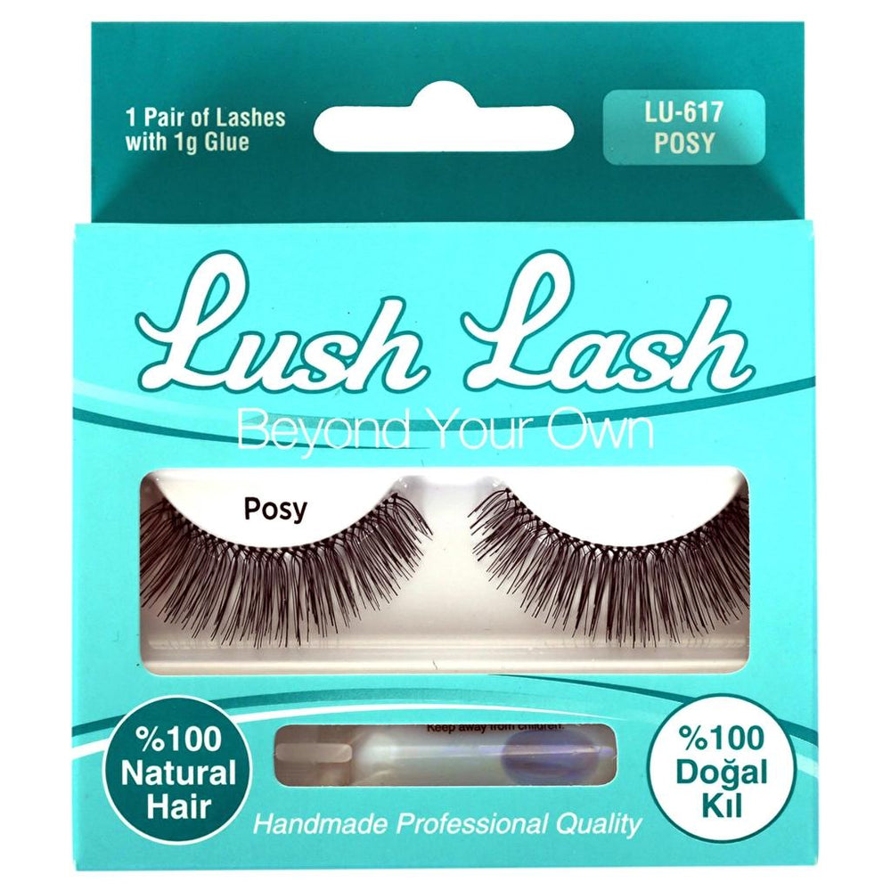 Lush Lash Posy Natural Hair False Eyelashes LU-617, 1 Pair
