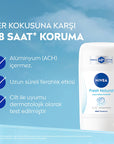Nivea Fresh Natural Deodorant Stick for Women: 48 Hour Odor Protection, Aluminum-Free, Ocean Scent - Long Lasting Freshness Nivea Women's Deodorant: 48H Protection, Aluminum-Free Nivea deodorant, women's deodorant, aluminum free deodorant, fresh natural deodorant, 48 hour odor protection, deodorant stick, ocean scent deodorant, sensitive skin deodorant, best deodorant for women, long lasting deodorant, deodorant for women, odor protection, sweat protection, fresh scent, clean scent, aluminum-free, nivea, sk