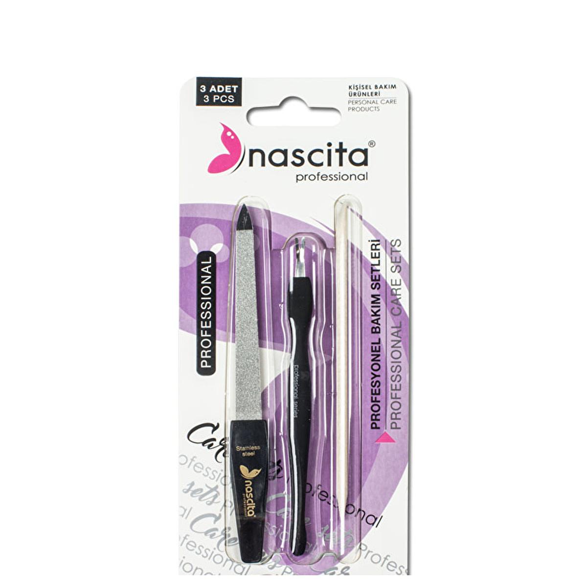 nascita manicure set 3 piece, nail file from Nascita manicure set, nail cuticle pusher from Nascita manicure set, nail cuticle remover from Nascita manicure set Nascita 3-Piece Manicure Set - Nail Care Essentials for Personal Care Enthusiasts Nascita 3-Piece Manicure Set nascita, manicure-set, nail-care, personal-care, cuticle-care, nail-file, nail-tools, beauty, grooming, ai-generated