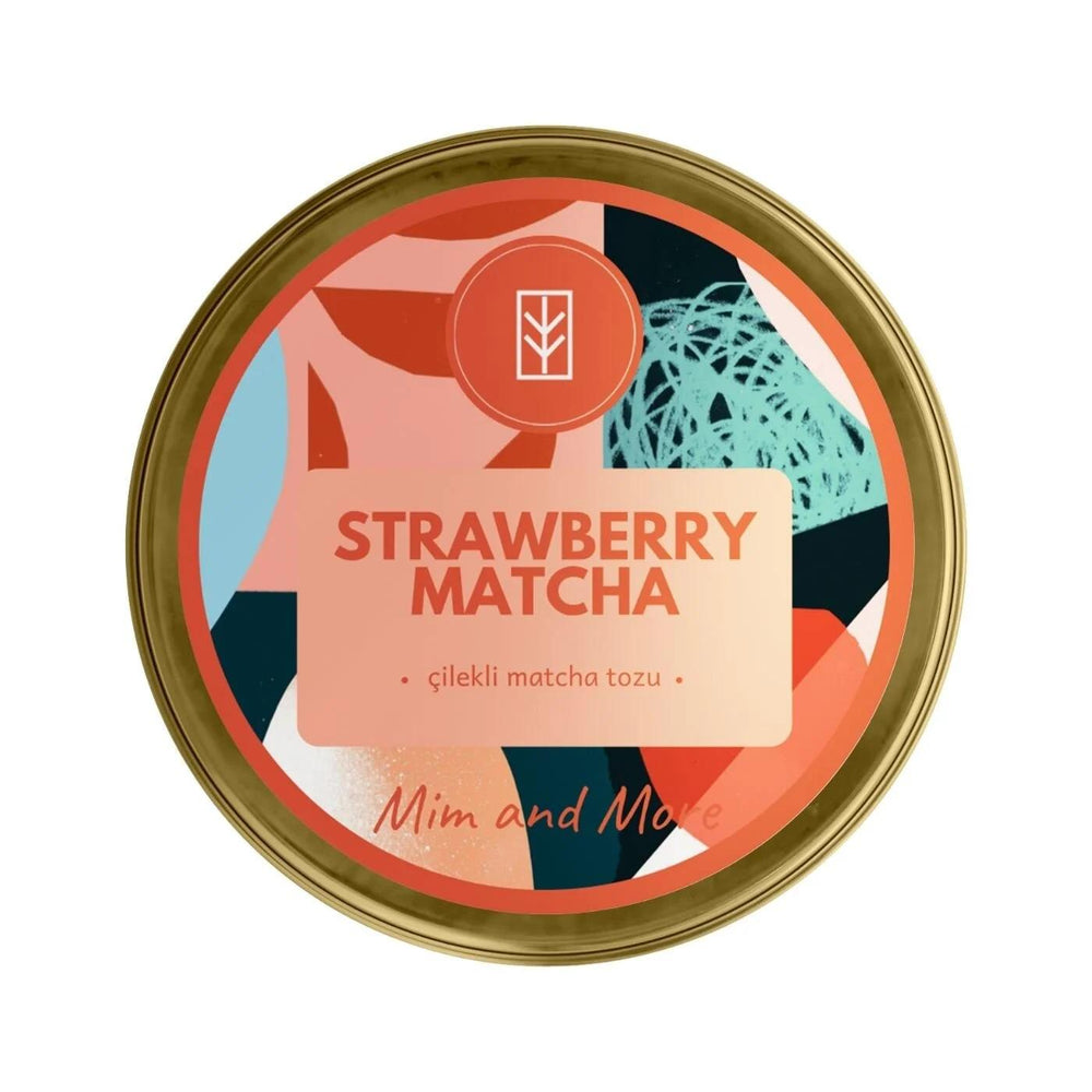 Mim & More Strawberry Matcha Green Tea Tin 25g