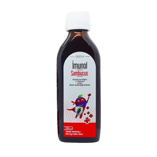 Orzax Immune Support Dietary Supplement Syrup - Sambucus Nigra, Vitamin C, Zinc for Kids & Adults - Vitamin & Supplement