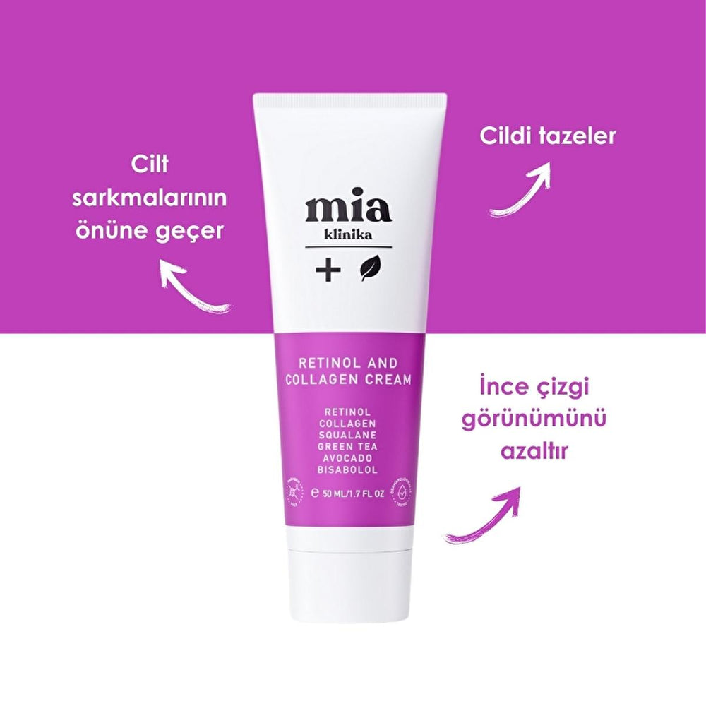 Mia Klinika Anti-Aging Cream with Retinol and Collagen - Reduces Wrinkles, Improves Skin Elasticity - 1.69 fl oz - view 2