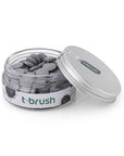 T-Brush Natural Activated Charcoal Toothpaste Tablets - Vegan, Chemical-Free Oral Care T-Brush Activated Charcoal Toothpaste Tablets - Natural & Vegan natural toothpaste tablets, activated charcoal toothpaste, vegan oral care, chemical-free toothpaste, sustainable oral hygiene products, eco-friendly oral care, cruelty-free toothpaste, sensitive teeth and gums, orthodontic oral care, pregnancy oral care, breastfeeding oral care, natural oral care, sustainable packaging, oral hygiene, dental care, health and 