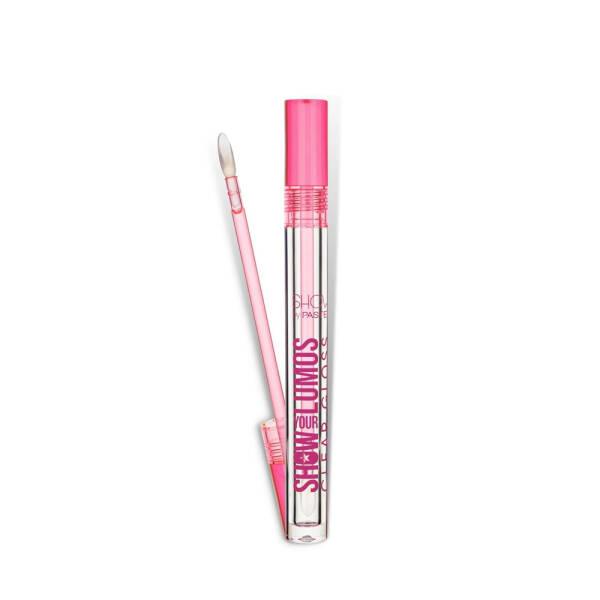 pastel show your lumos clear gloss tube, applicator of pastel show your lumos clear gloss Pastel Show Your Lumos Clear Gloss - Shine Bright | 0.23 fl oz Pastel Show Your Lumos Clear Gloss - Shine Bright pastel, clear-gloss, lip-gloss, vegan-cosmetics, beauty, makeup-enthusiasts, shine, luminous-lips, cruelty-free, ai-generated