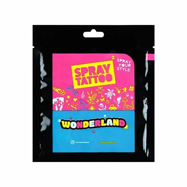 One Spray Tattoo City Pack Wonderland Temporary Tattoo Template Set - 7 Templates, 28 Designs, Easy Application, Water-Resistant One Spray Tattoo City Pack Wonderland - Temporary Tattoo Template Set temporary tattoo templates, tattoo city pack, wonderland tattoo set, child-friendly tattoo designs, organic tattoo spray, water-resistant tattoos, tattoo kits, temporary body art, festival accessories, party favors