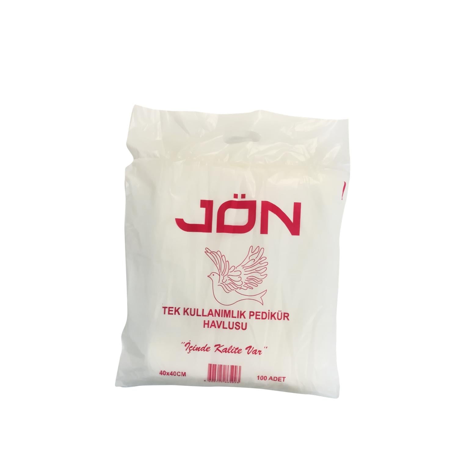 Jön Disposable Pedicure Towels 40x40cm 100 Pieces - Hygienic Salon Supplies for Professionals Jön Disposable Pedicure Towels 40x40cm 100Pcs - Salon Hygiene disposable pedicure towels, single-use pedicure towels, pedicure supplies, beauty salon hygiene products, nail care disposable towels, salon supplies, hygiene products, beauty products, disposable towels, foot care, nail care, beauty salon essentials