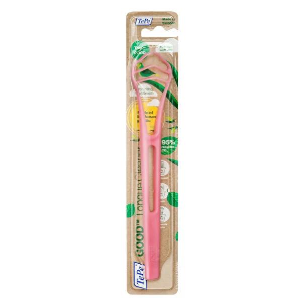 TePe Tongue Cleaner - Improve Oral Hygiene & Fresh Breath, 3-Stage Cleaning, Dishwasher Safe TePe Tongue Cleaner - Fresh Breath & Oral Hygiene tongue cleaner, oral hygiene, bad breath solution, TePe tongue cleaner, dental care accessory, oral care, fresh breath, tongue scraper, hygiene products, dental hygiene, personal care, health and wellness