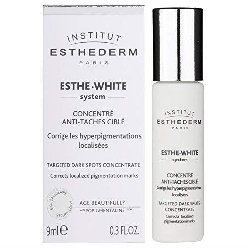 esthederm esthe-white dark spot serum 9ml bottle, dark spot concentrate serum application Institut Esthederm Esthe-White Dark Spot Concentrate Serum | 9ml Esthederm Esthe-White Dark Spot Serum 9ml dark-spot-serum, esthederm, skincare, anti-aging, radiant-skin, dark-spots, skin-spot-treatment, brightening-serum, serum-9ml, ai-generated