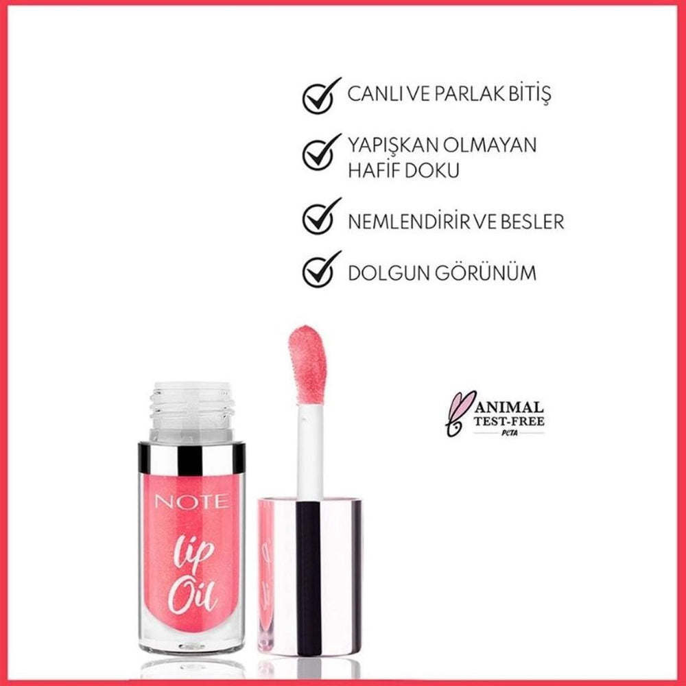 Note Cosme Lip Oil 20 Pink For Me Hydrating Gloss 6ml