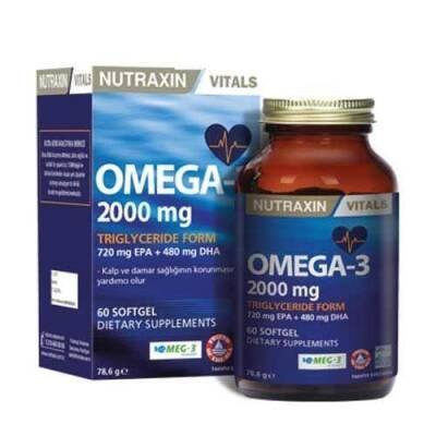 Nutraxin Omega 3 Fish Oil 2000mg - EPA & DHA - 60 Softgels - image 3
