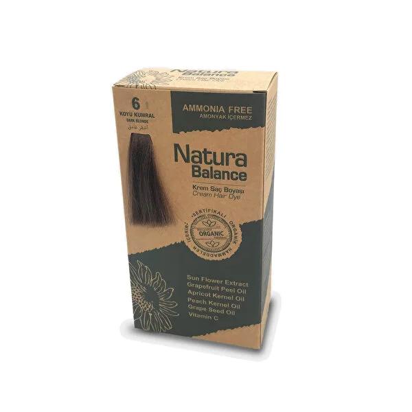 Natura Balance Ammonia-Free Cream Hair Dye - Koyu Kumral (Dark Auburn) 6 Natura Balance Ammonia-Free Hair Dye - Koyu Kumral Hair Dye, Ammonia-Free Hair Color, Cream Hair Dye, Natura Balance Hair Color, Koyu Kumral Hair Dye, Dark Auburn Hair Color, Hair Coloring, Ammonia-Free Hair Dye, Natural Hair Dye, Hair Care, Beauty Products, Cosmetics