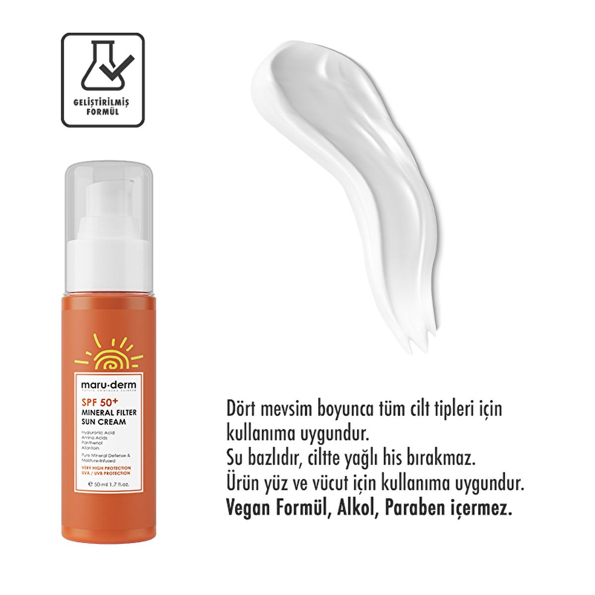 Maruderm Mineral Sunscreen Cream SPF 50+ - Natural Sun Protection for Sensitive Skin, Vegan &amp; Non-Irritating - image 8